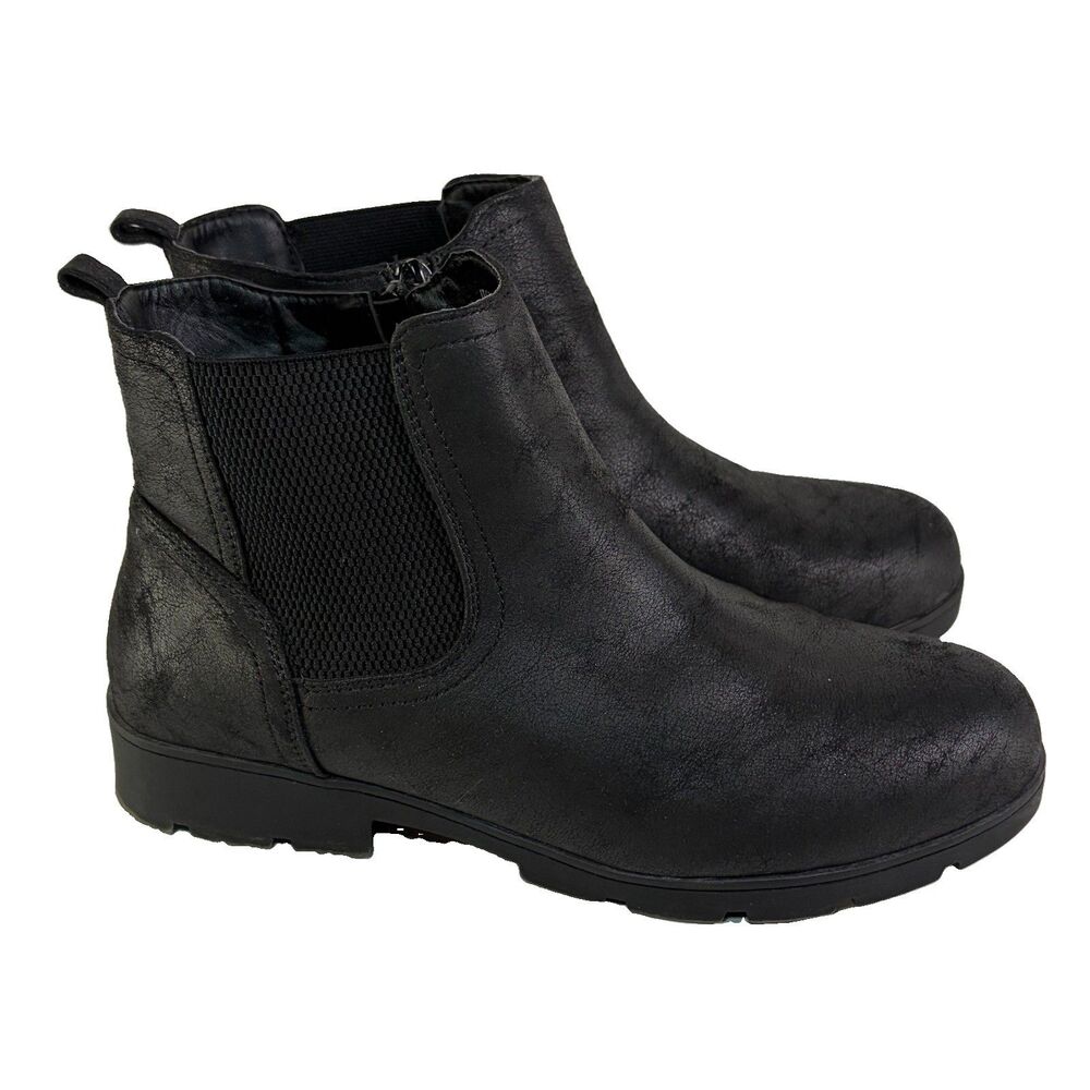 Torrid Black Faux Suede Block Heel Chelsea Boots Women’s Size 9.5
